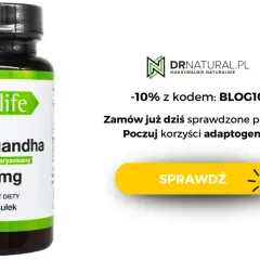 Butelka Ashwagandhy 600 mg od Supp Life. Poczuj korzyści adaptogenów na stres. -10% z kodem BLOG10.