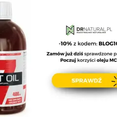 Butelka oleju MCT 100% naturalnego, idealnego na diecie keto. Poczuj korzyści oleju MCT!