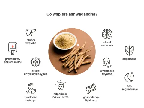Ashwagandha na noc - czy to dobry pomysł? Sprawdź!