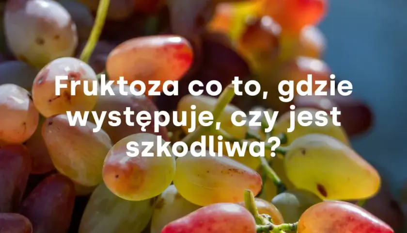 Winogrona, naturalne źródło fruktozy. Czy fruktoza a cukrzyca to temat do dyskusji? Dowiedz się, gdzie występuje i czy jest szkodliwa.