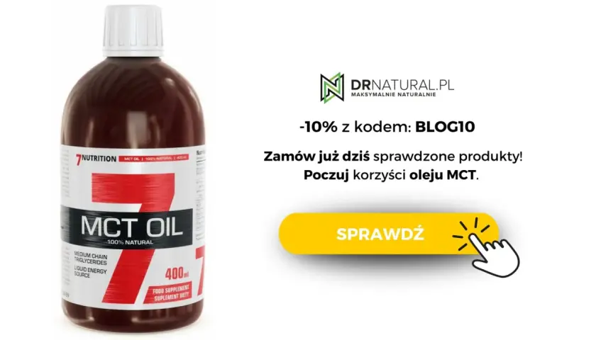 Butelka oleju MCT 100% naturalnego, idealnego na diecie keto. Poczuj korzyści oleju MCT!
