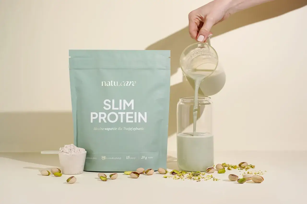 Natu.care Slim Protein, czyli kazeina o smaku pistacji, jest idealnym wsparciem dla Twojej sylwetki.